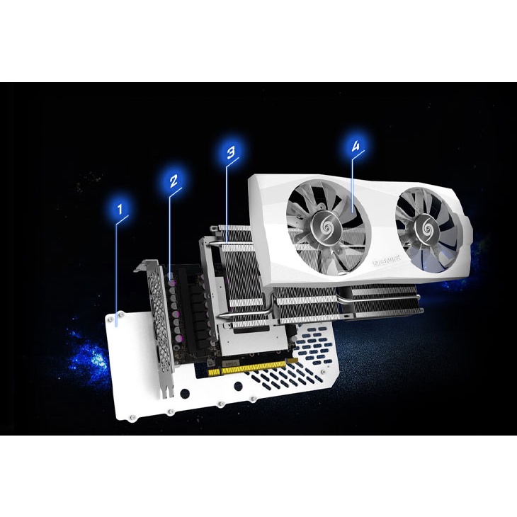 Leadtek WinFast RTX 3060 HURRICANE White Edition 12GB GDDR6 - TOP GAN