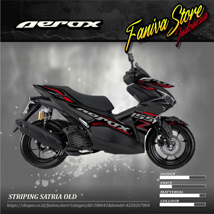 STRIPING ALL NEW AEROX 155 / STRIPING AEROX NEW 2022 MURAH MERIAH