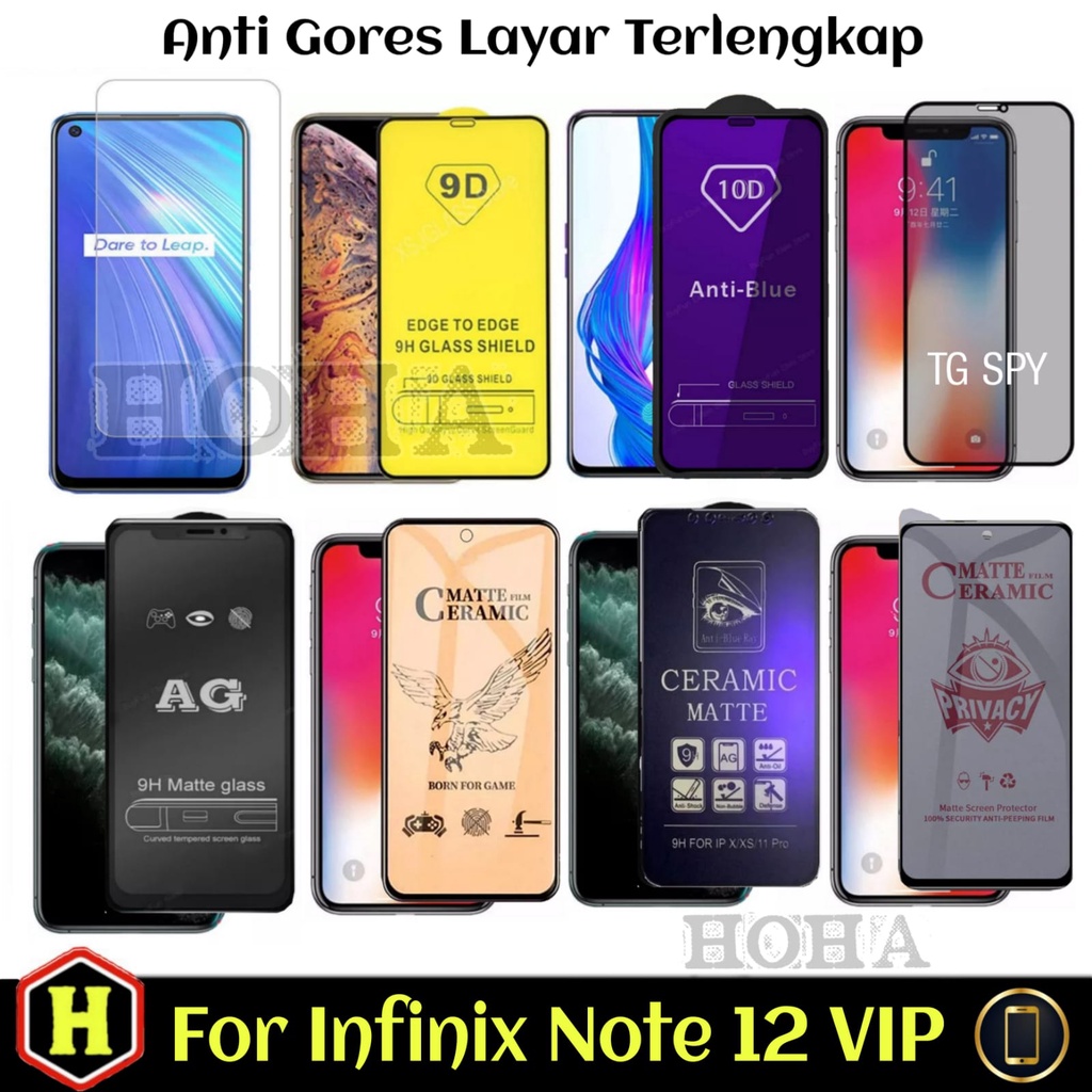 [New PROMO] Tempered Glass Layar For INFINIX NOTE 12 / INFINIX NOTE 12 VIP / INFINIX ZERO X PRO Anti Gores Premium Pelindung Layar Handphone