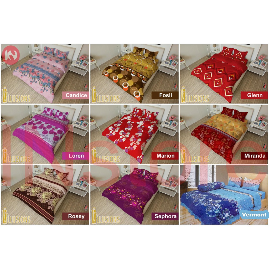 INstore   Sprei Illusions Disperse Ukuran Single 100x200   120x200   Internal Group