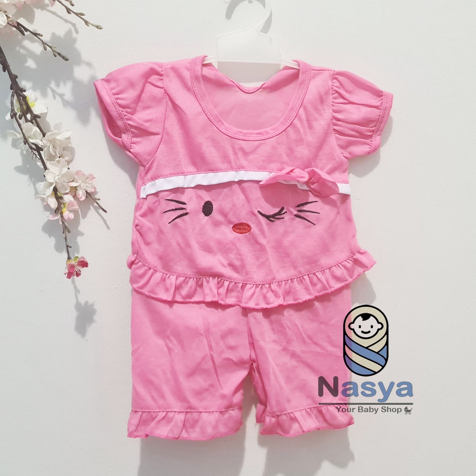 [N-100] Baju Bayi New Born Kombinasi / Setelan sehari-hari anak perempuan (0-6 bulan)