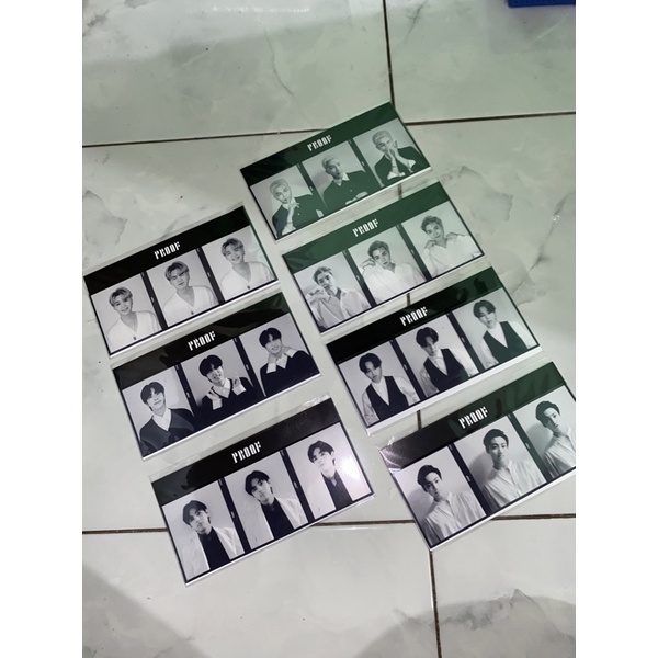 POB PROOF Photo Tripthych PHOTOCARD Acrylic Jungkook/V/Jimin/Jin/Suga/Jhope/RM