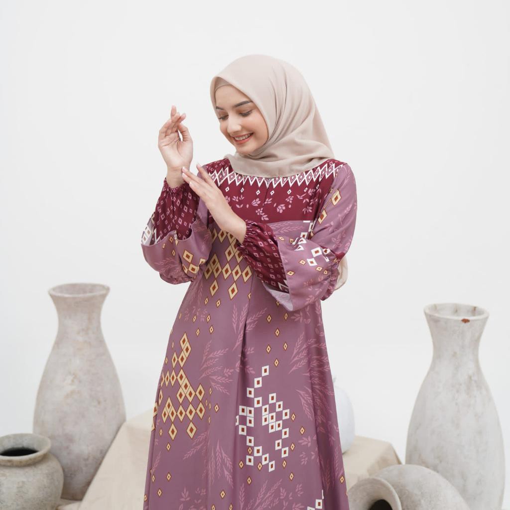 Gamis Lanora Gamis Terbaru Gamis pesta Lebaran Busui Gamis Homey Dress Jumbo Dress Muslim Wanita Busui Fashion Muslim Wanita Gamis Maxmara Size M L XL XXL 3L