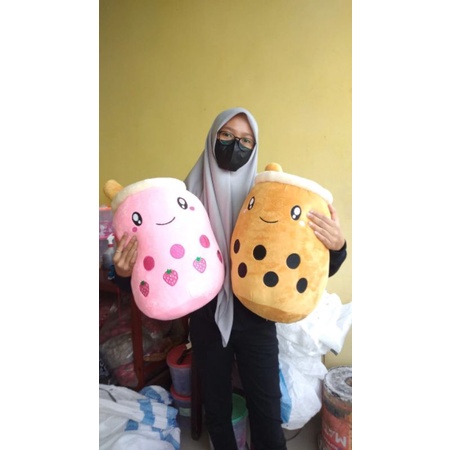 Boneka Boba Tea brown Sugar Jumbo