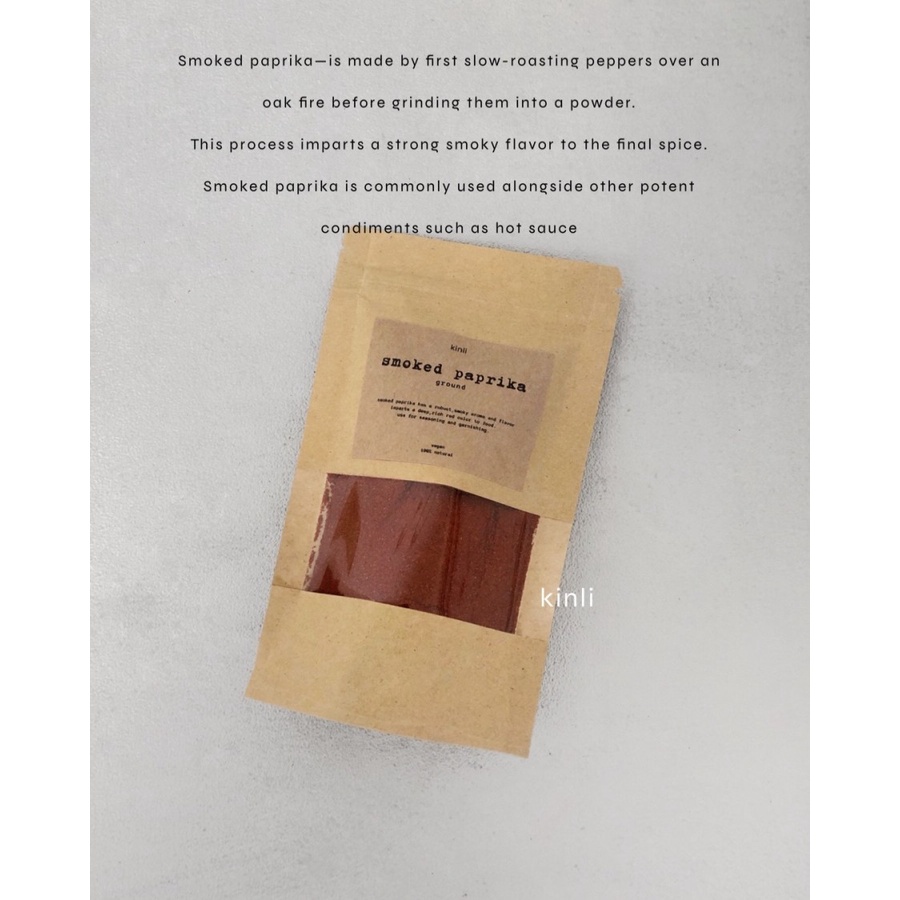 smoked paprika ground powder premium quality 50gr vegan spices
