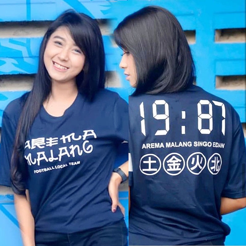 Kaos AREMA Tulisan Jepag Cotton Lengan Pendek Unisex M-L-XL-XXL