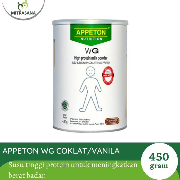 

Appeton Weight Gain Vanilla/Coklat 450 Gr