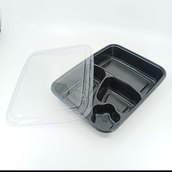 Mika Bento Kotak Skat 4 / Box Bento /Mika Tray Bento / Food Container 50 set