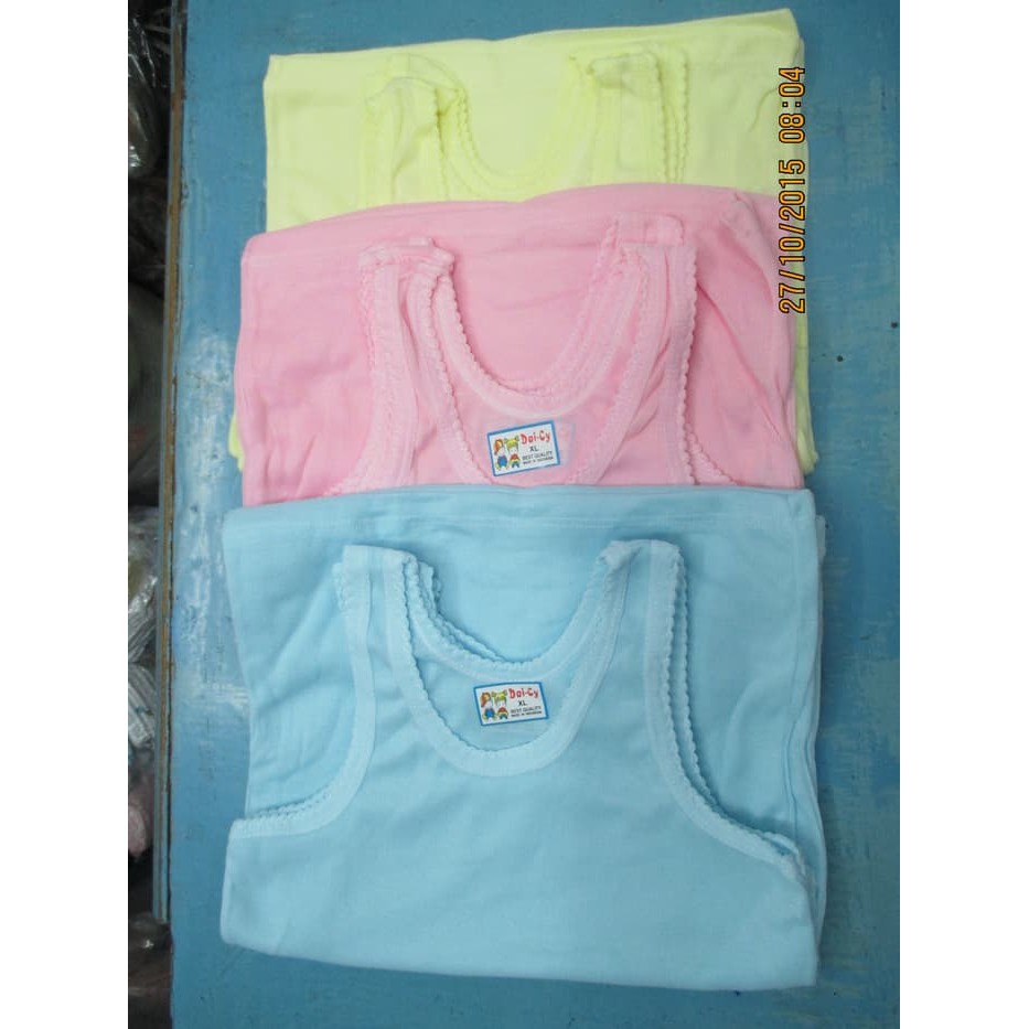 SINGLET ANAK WARNA DAI-CY SIZE XL isi 12 pcs