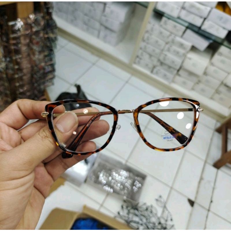 kacamata wanita cat Eye minus atau normal frame 95290