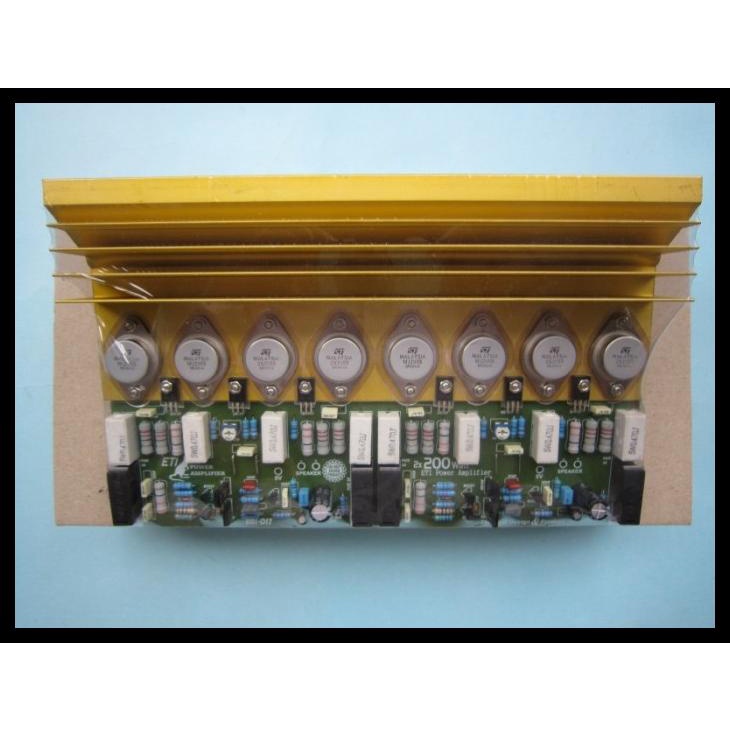 Kit Power Amplifier Eti Stereo 2X200Watt (400W) + Tr 2N3055 - Mj2955 Kode 348