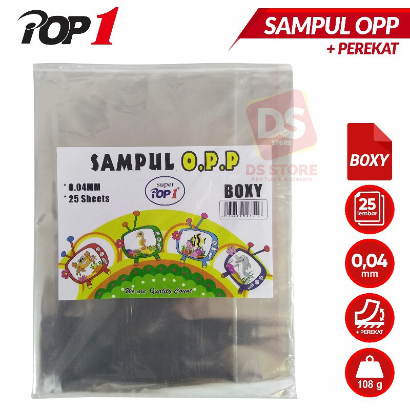 

Sampul Buku BOXY Plastik isi 25 lembar POP1