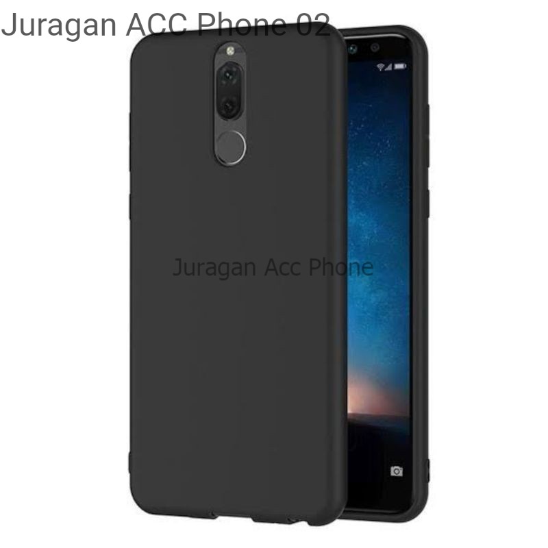 Soft Case Blackmatte Huawei Nova 2i Casing Silikon  Black Matte Hitam Polos Huawei Nova 2i Murah Ter