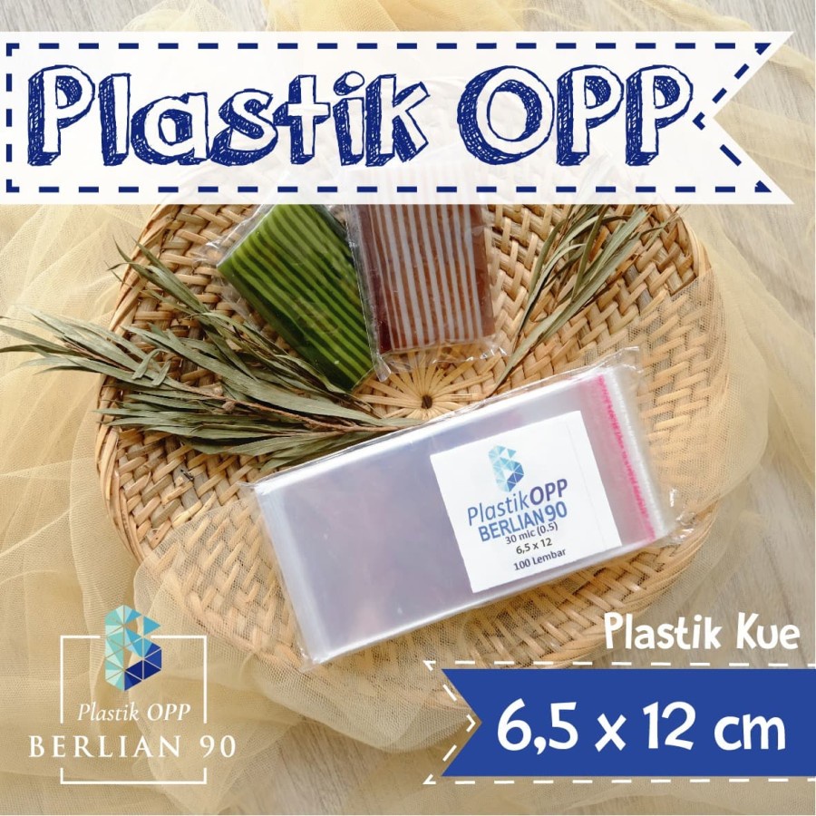 Plastik Opp 6x12 cm Plastik Seal Plastik Opp Lem Plastik Kemasan Tebal 30 Micron