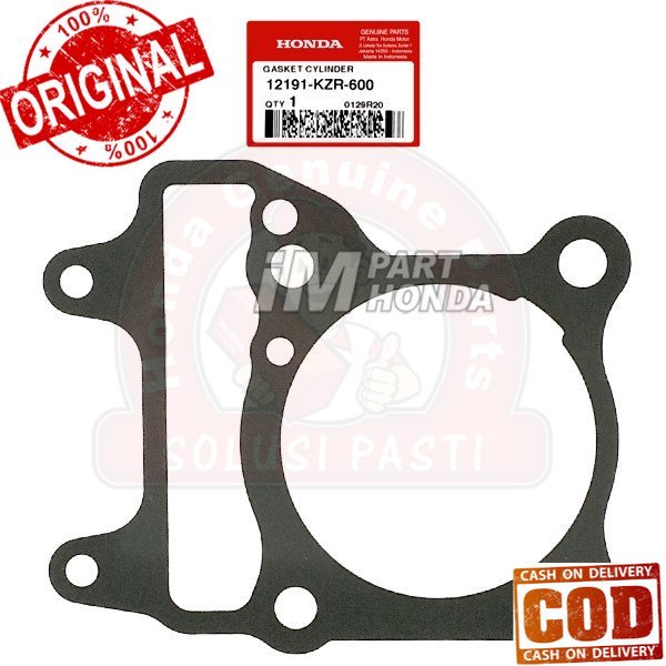 Original  Paking perpak blok Vario 125 Old Lama 125 LED 12191-KZR-600 12191KZR600 Jaminan 100% Asli 