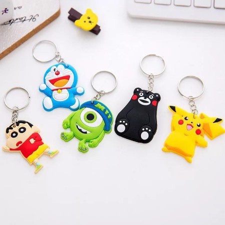 Gantungan Kunci Motif Karakter / Gantungan Boneka / Gantungan Kunci Lucu / Keychain / GANTUNGAN KUNCI PVC MINI KARAKTER LUCU MURAH