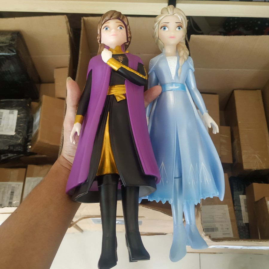 Figure mainan Ana Elsa Frozen set 2 pcs 32 cm