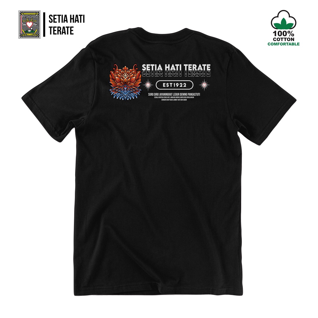 KAOS PSHT TERATE DISTRO SETIA HATI RAJA TEGA PUNKSHTER TERJAL Kode OREN LOTUS