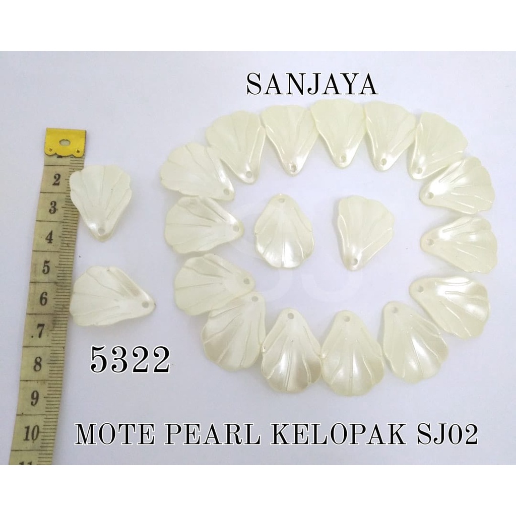 MOTE PEARL / MANIK KERANG AKRILIK / MANIK PEARL KERANG / MOTE PEARL KELOPAK 5322