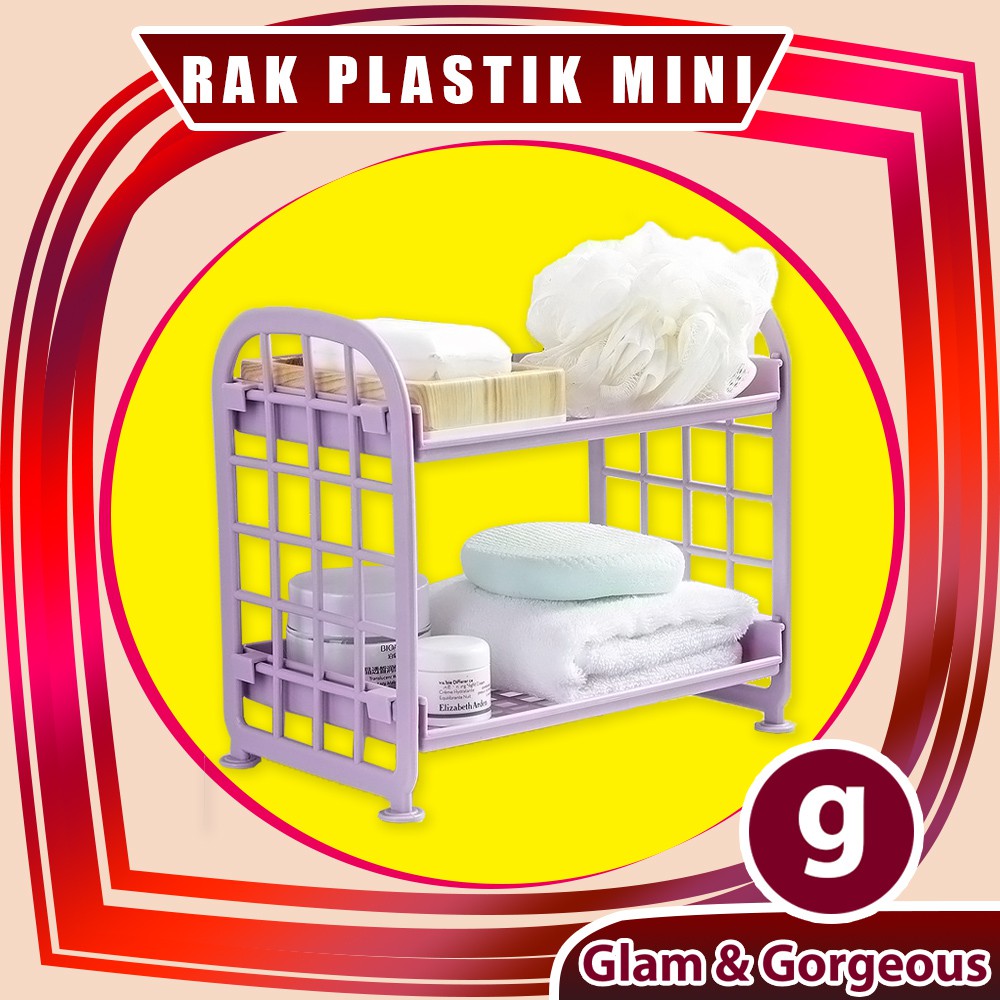 Rak Plastik Mini Serbaguna 2 Susun RT011