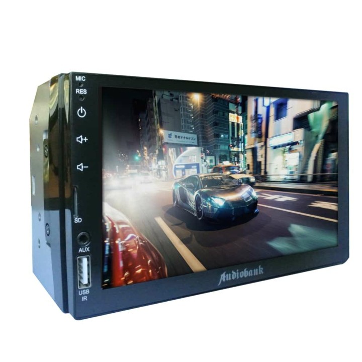 Head unit deckless double din Audiobank mirror link 7 INCH