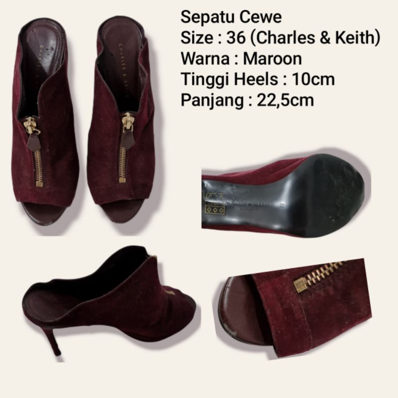 Sepatu Bekas Cewek/Sepatu Bekas Wanita/Heels Bekas/Sepatu Second Cewek/Sepatu Second Wanita
