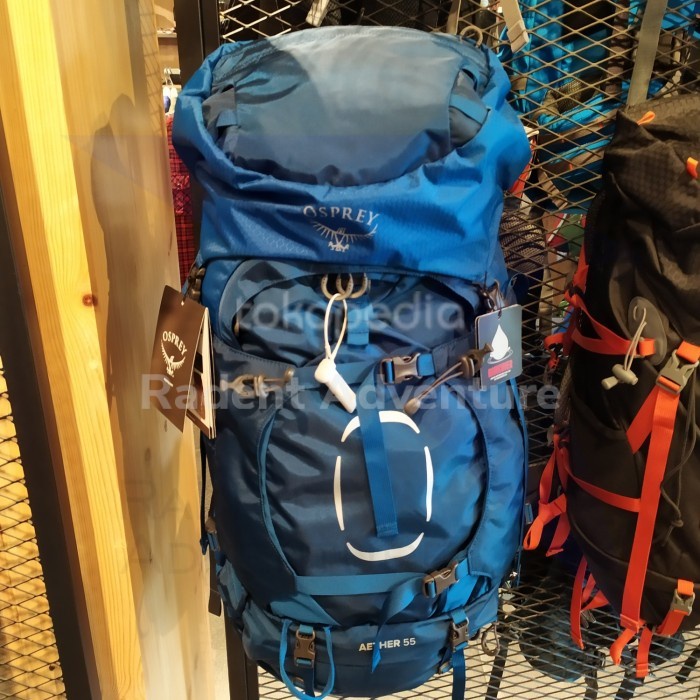 Tas Osprey AETHER 55 S21 BACKPACK Bag Blue Biru 94000 1118 ORIGINAL