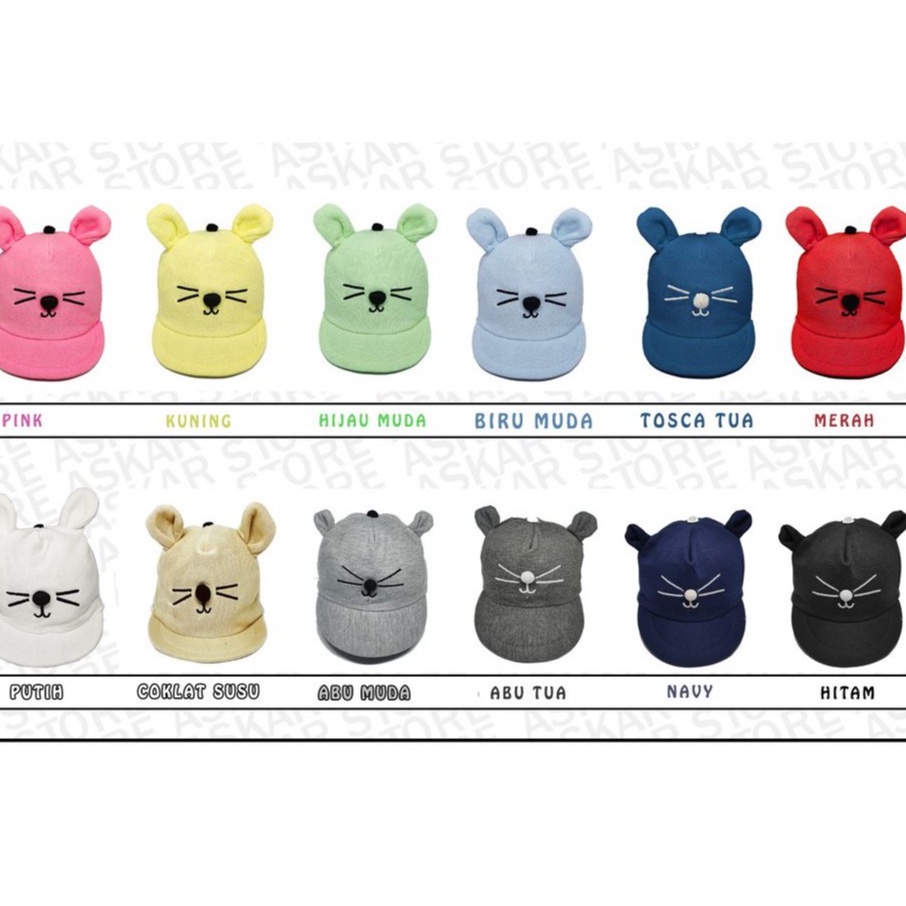TOPI ANAK BAYI LAKI LAKI PEREMPUAN KARAKTER CRORODILE TOPI ANAK BASEBALL MOTIF ALIGATOR PREMIUM-biru muda  mtf kcing