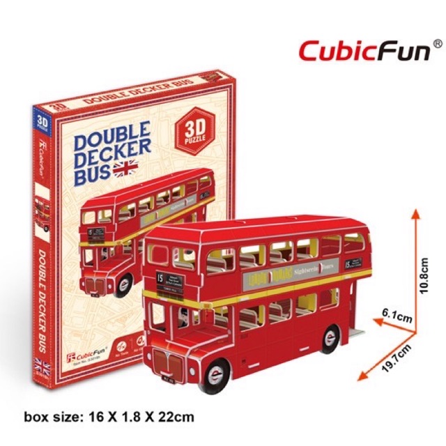 CubicFun 3D Puzzle Double Decker Bus London UK