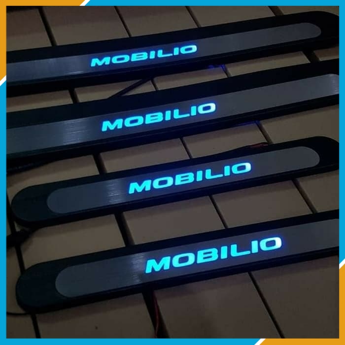 VARIASI sillplate sealplate samping PINTU mobil lampu led honda mobilio
