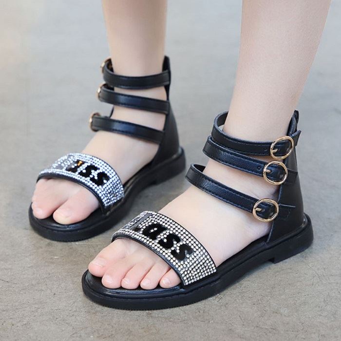 BJS1 - BLACK/PINK - Sandal Gunung Anak Cowok CEWEK UNISEX Keren SEPATU PESTA ANAK PEREMPUAN FLAT BLINK SEPATU HAK FASHION IMPORT TERMURAH TERLARIS TERBARU BAGSTORE JAKARTA JSKD1