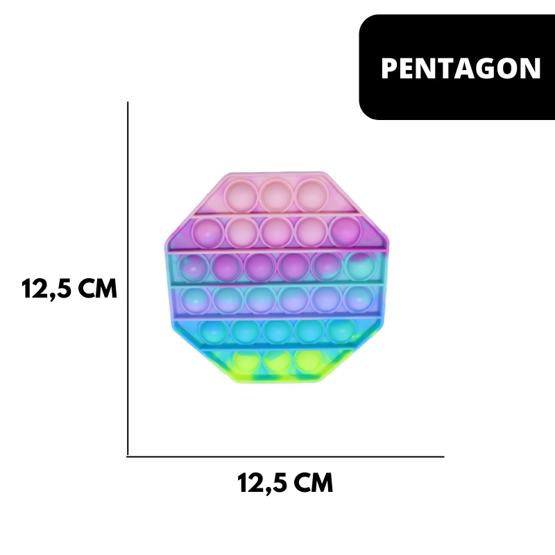(LC) Pop It Rainbow Paddle Pop-OCTAGON