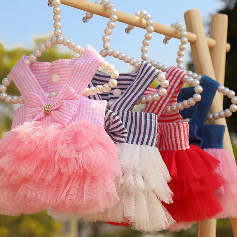 Dress Rok Suspender Warna Lucu Untuk Anjing Peliharaan