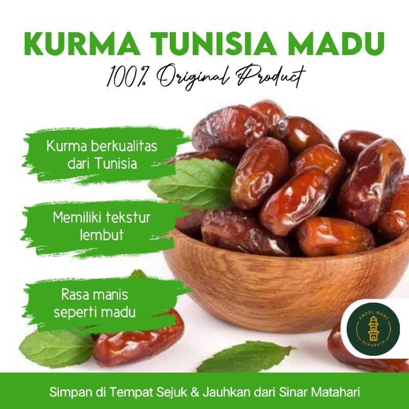 Kurma Madu Tunisia barari 500gr Kurma Tunisia 500gr Kurma Barari 500 gram Kurma Madu 500 gram Original