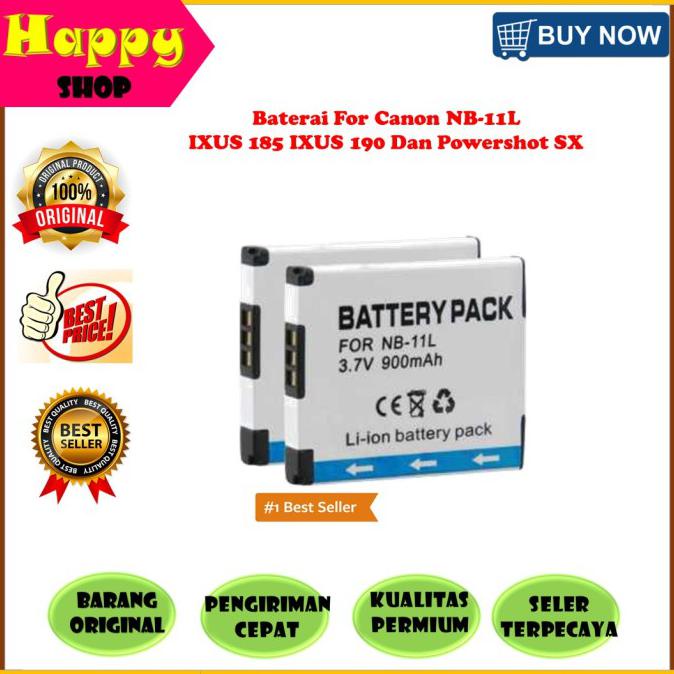 Baterai Battery Nb-11L Nb-11Lh For Canon Sx430 Ixus 185 Ixus 190