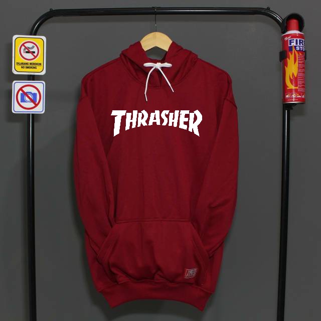 COD TERLARIS HOODIE SABLON THRASHER PREMIUM / PRIA &amp; WANITA / Sweater / Switer / Hoodie Kekinian / Hoodie Hits / Switer Pria/Hoodie Polos/ SIZE S M L XL XXL 2XL XXXL 3XL Termurah Murah Ukuran Big Size Jumbo