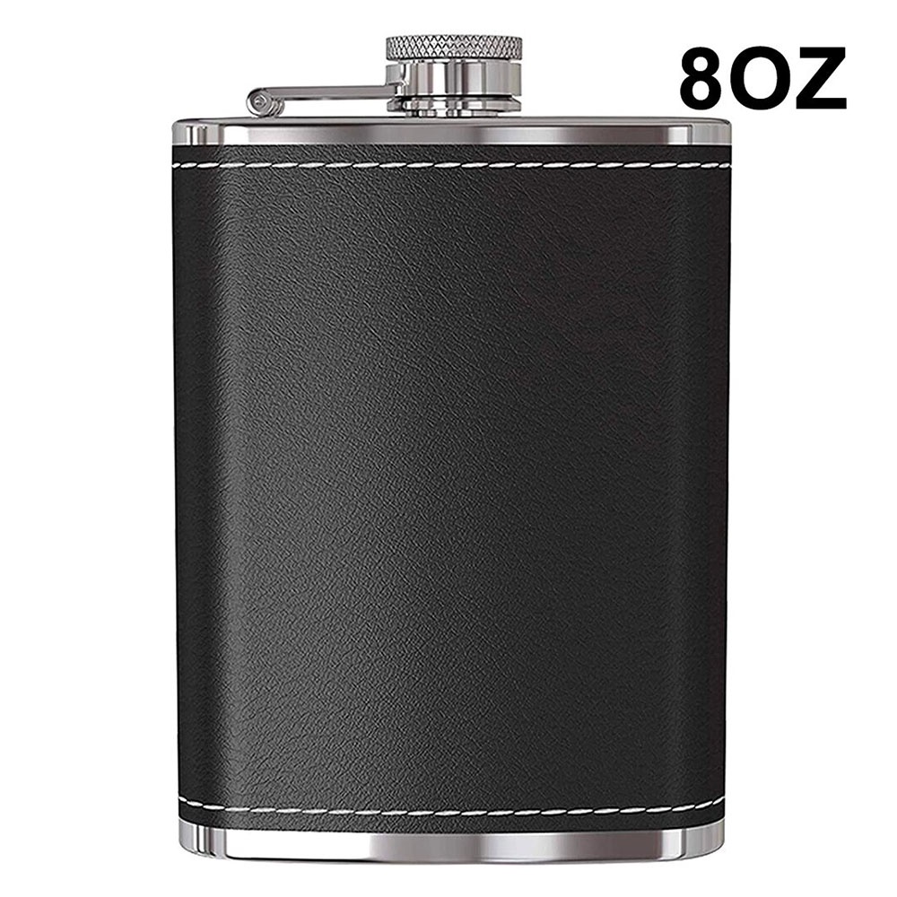 Botol Bir Hip Flask Wine Bottle 8 Oz - MW8 - Black