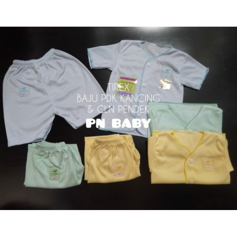 6 PASANG BAJU BAYI TIREX 0-3 Bln