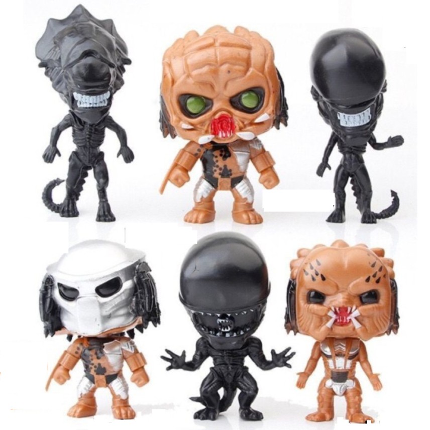 FUNKO POP Alien Vs Predator Action Figure 6pcs