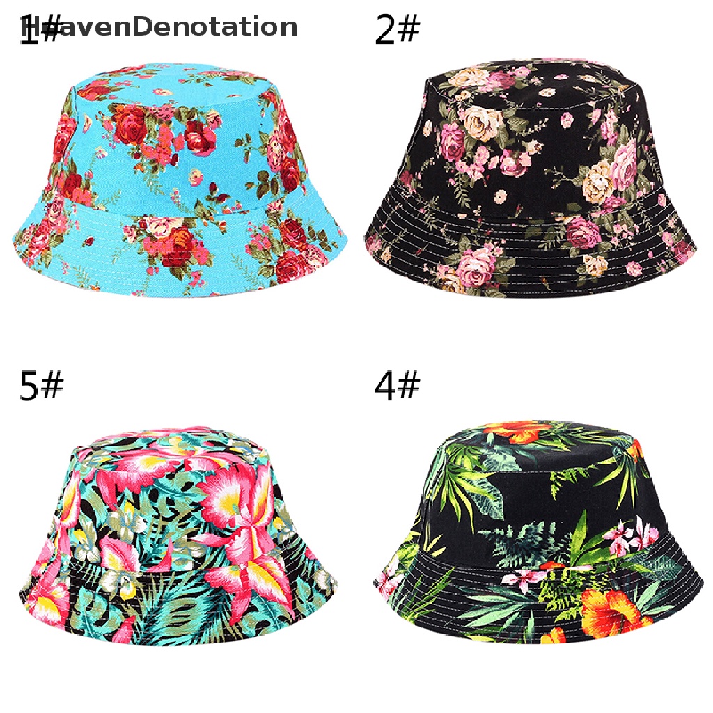 [HeavenDenotation] New Unisex Men Women Boonie Hunting Fishing Outdoor Cap Floral Bucket Sun Hat