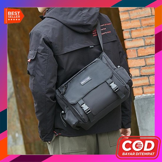 Handbag/Tas Slempang Lacoste Multifungsi Tas Pria - Import Tas Selempang Pria Oxford Canvas Slingbag