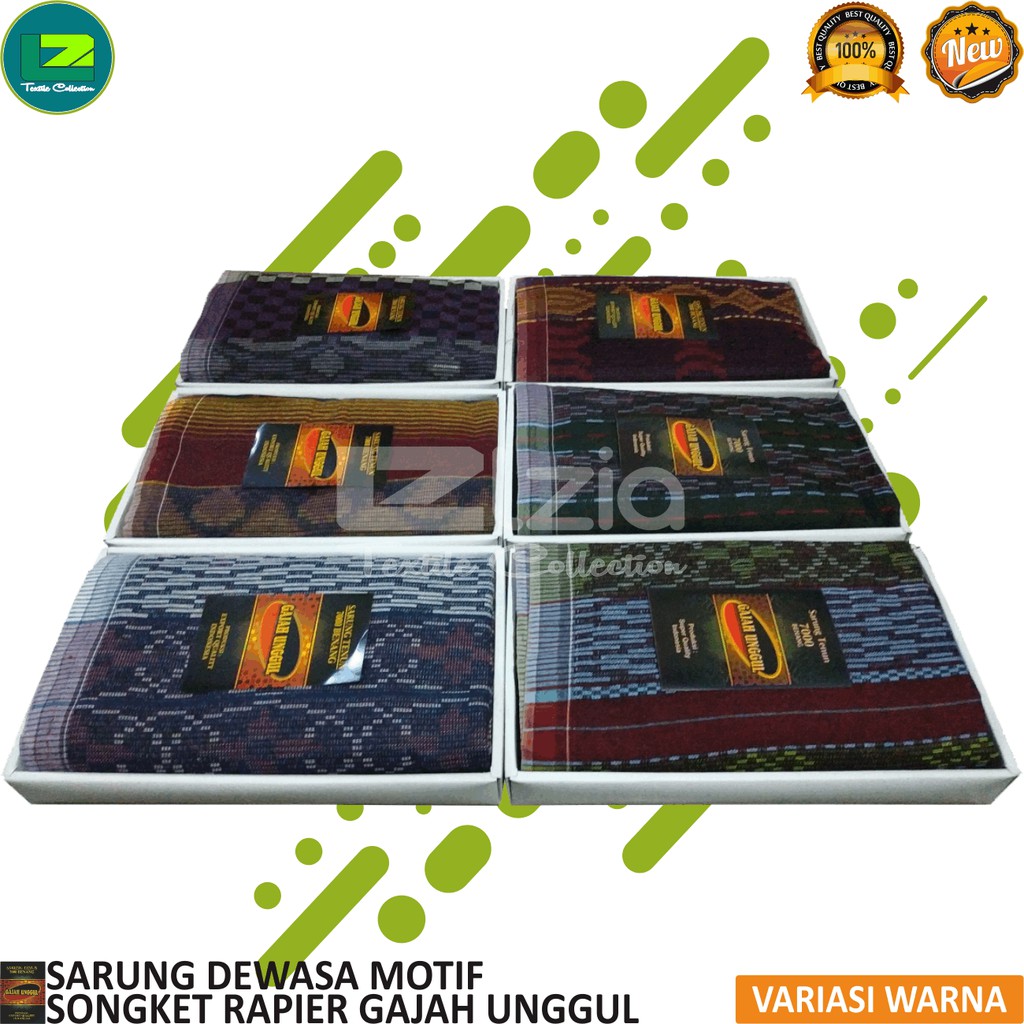 SARUNG DEWASA MOTIF SONGKET GAJAH UNGGUL PREMIUM