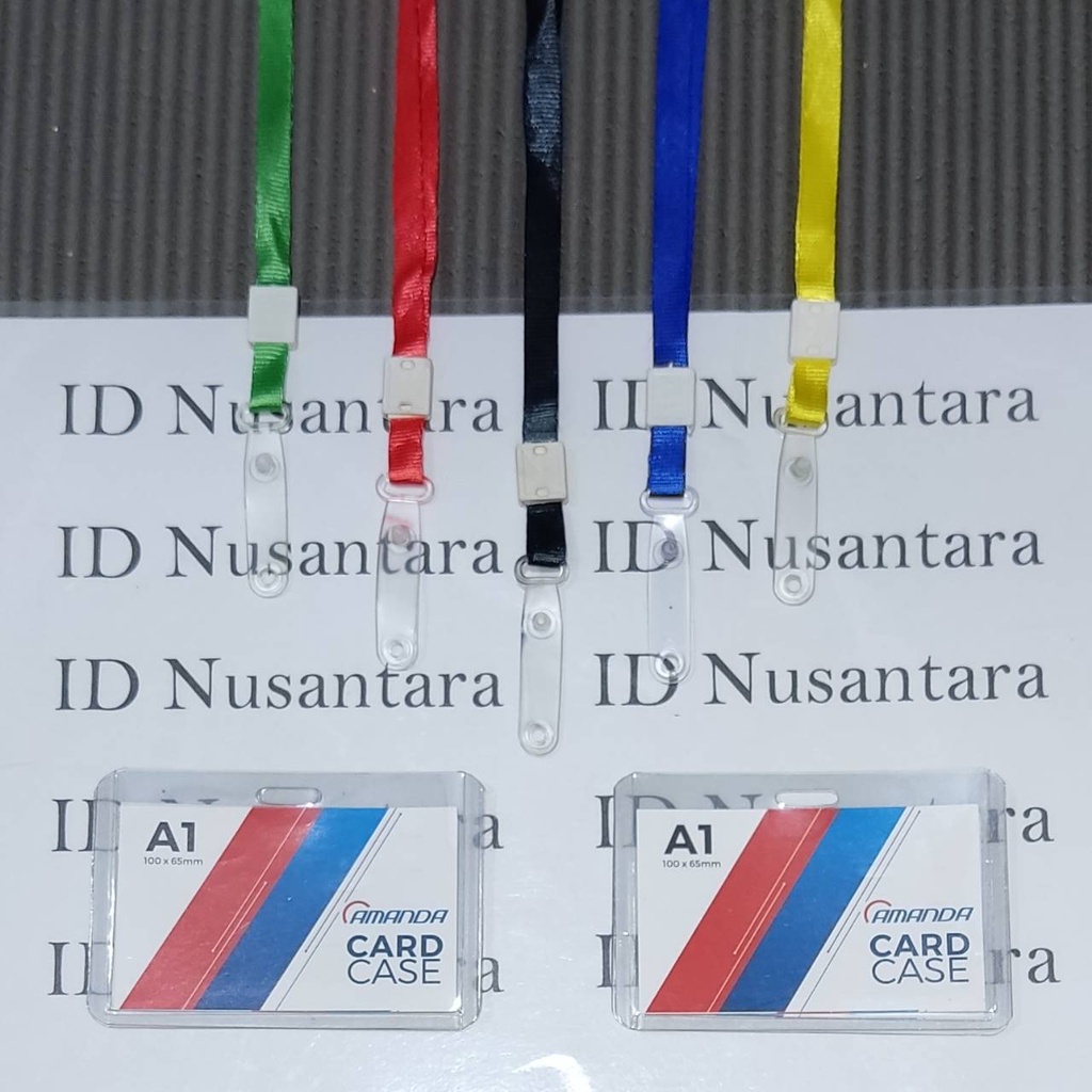 

Paket Tali 1 CM Kait Karet + ID Card Case A1