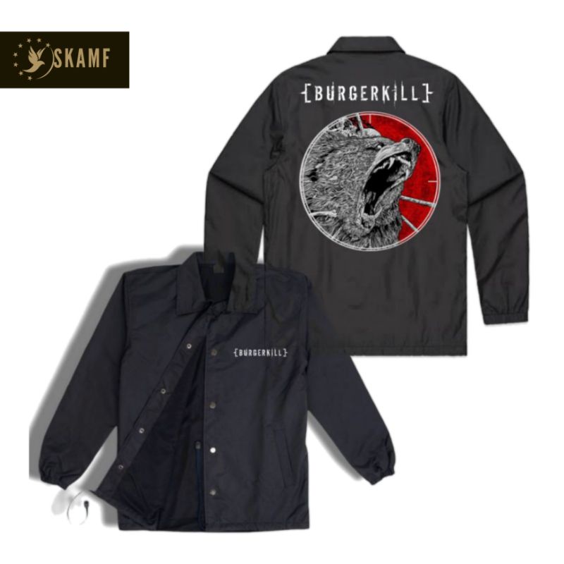 coach jacket BURGERKILL - ADMATINE band JAPAN TOUR 2020 windbreaker jaket pria