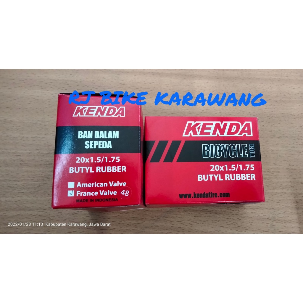 BAN DALAM KENDA 20 X 1.5/1.75 PRESTA FV48MM