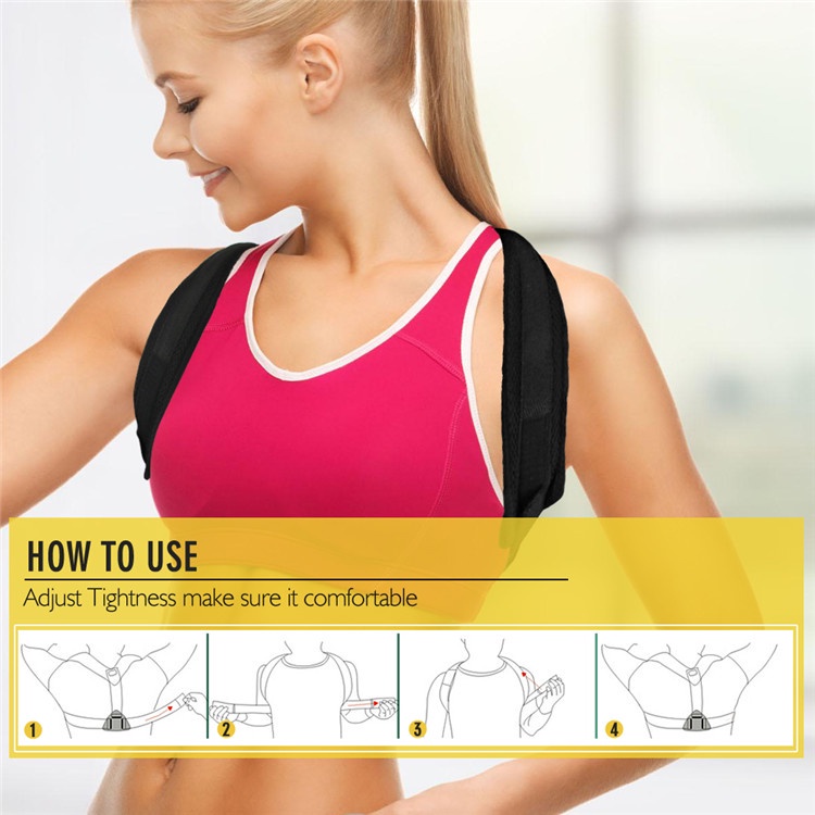 Penyangga Punggung Shoulder Back Support Belt Posture Corrector Korset