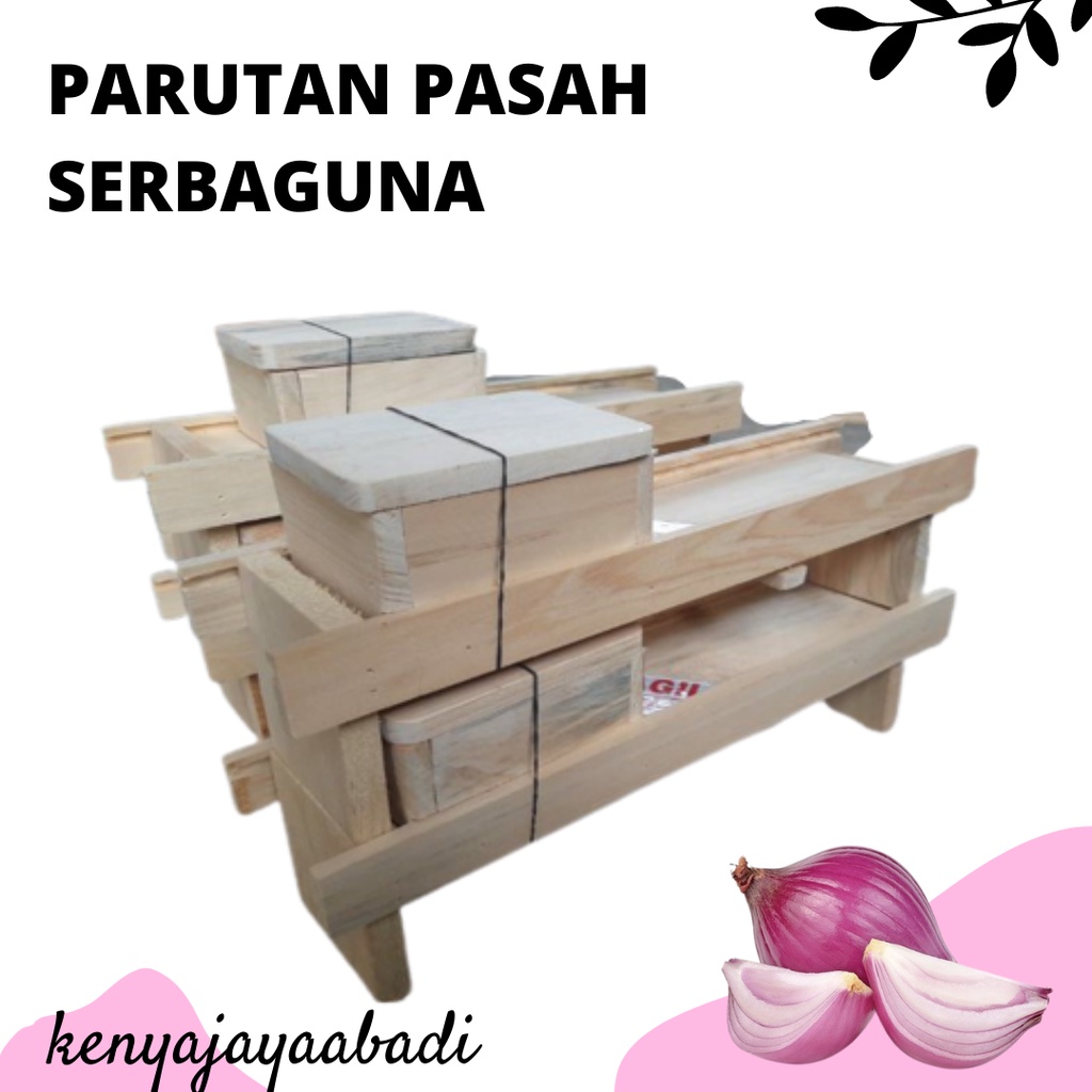 ❤kenyajayaabadi❤PASAH BAWANG MERAH KAYU | ALAT PENGIRIS BAWANG MERAH/PEMOTONG/PERAJANG BAWANG KERIPI