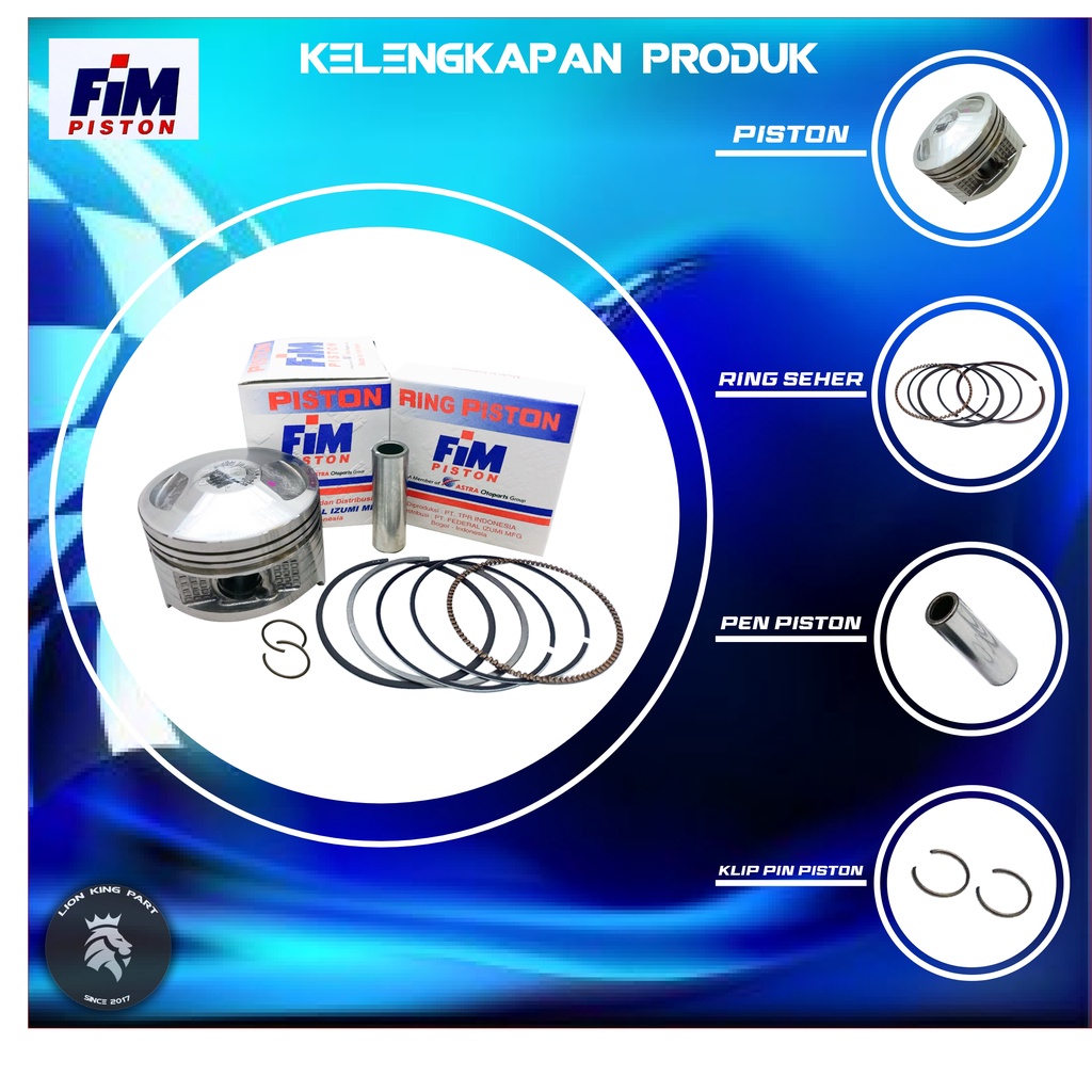 PISTON KIT GL PRO NEOTEC MEGAPRO PRIMUS TIGER FIM51 PEN 15 SIZE 63.5/64/64.5/65/65.5/66/66.5-1