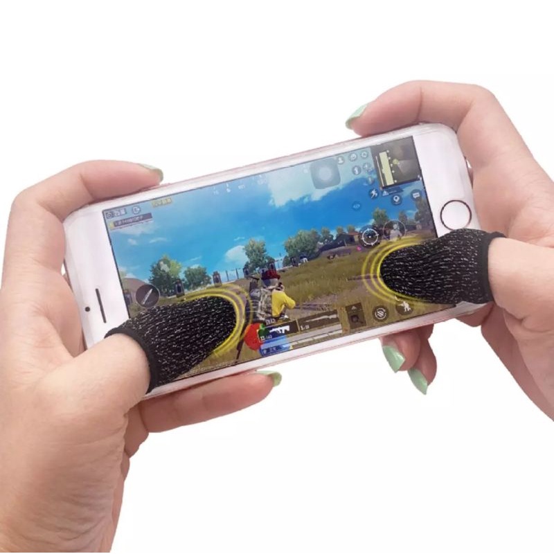 Sarung Tangan Jempol  Finger Cots Sarung Tangan Game Anti Basah 1 pasang 2 pcs