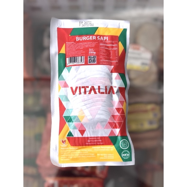 

Vitalia Burger Sapi 280gr